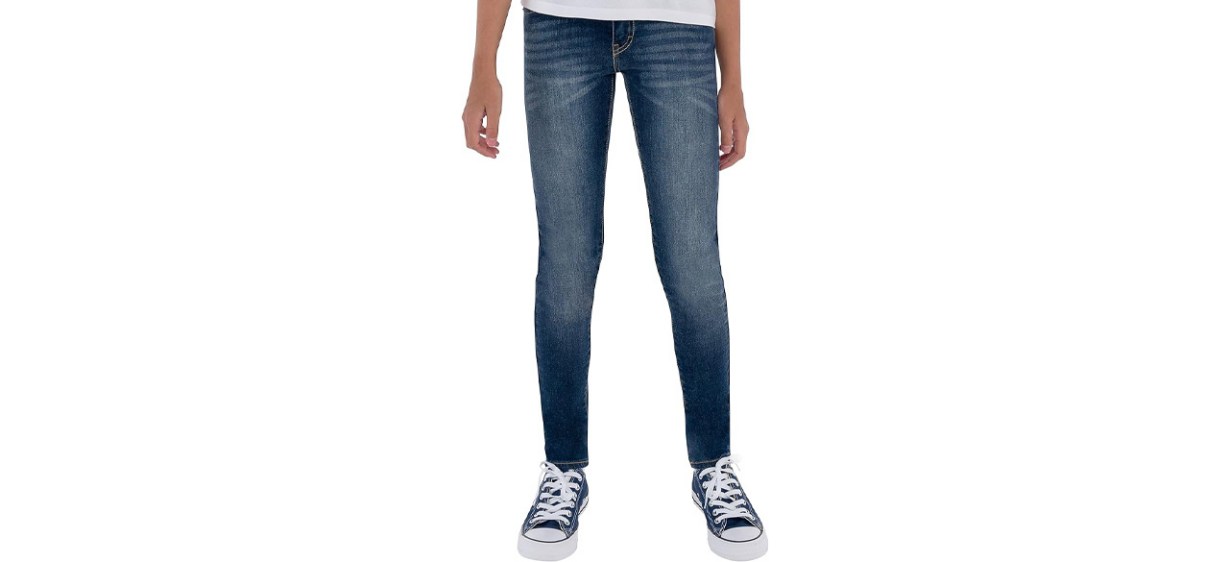 Levi's Girls' 710 Super Skinny Fit Jeans on white background