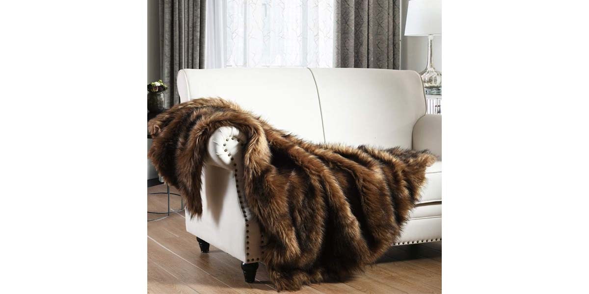 HORIMOTE HOME Luxury Plush Faux Fur Throw Blanket