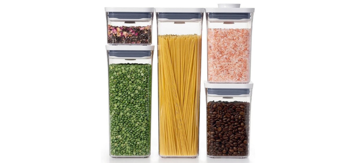 OXO Good Grips 5-Piece POP Container Set on white background