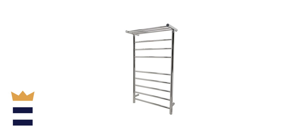 ANZZI Eve 8-Bar Stainless Steel Wall Mounted Electric Towel Warmer Rack