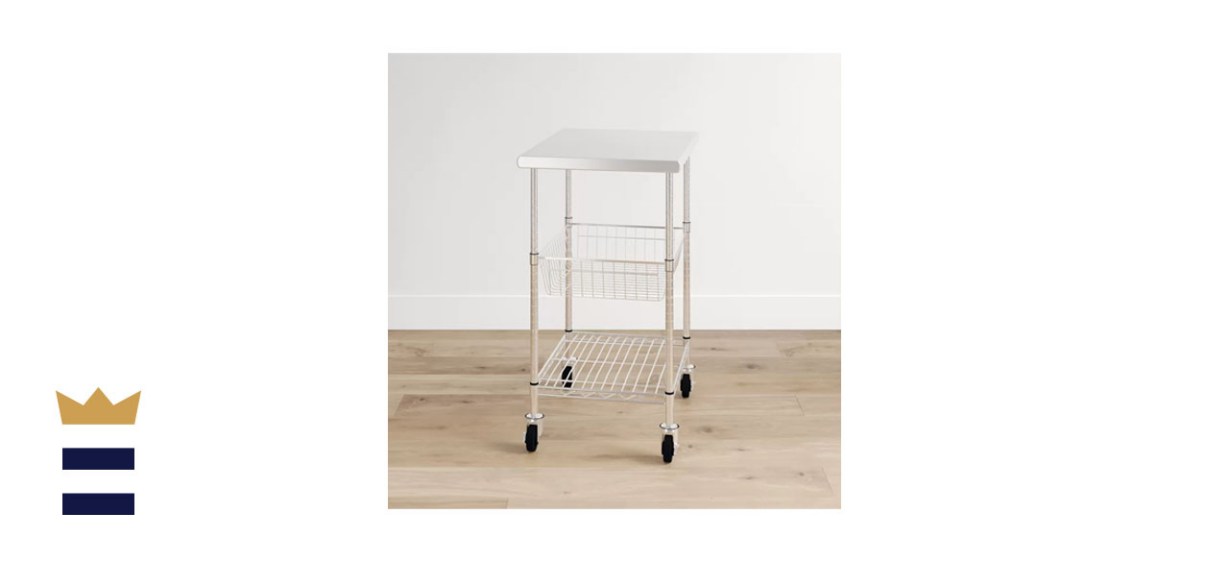 Avery 24-Inch Stainless Steel Kitchen Cart
