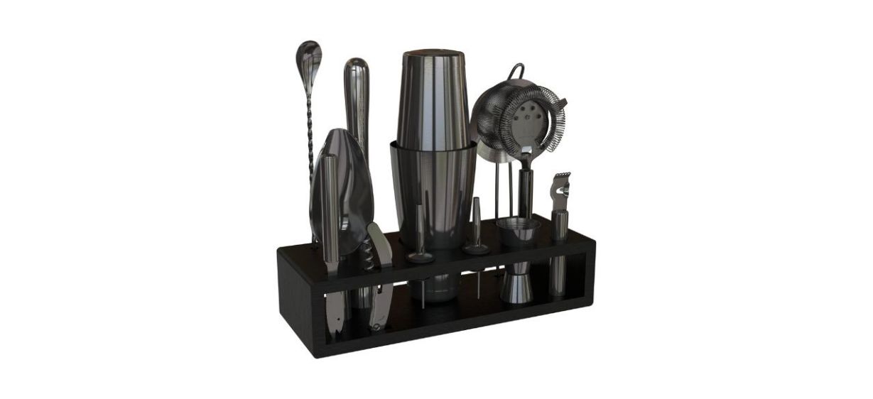 Highball &amp; Chaser Boston Cocktail Shaker Bar Set