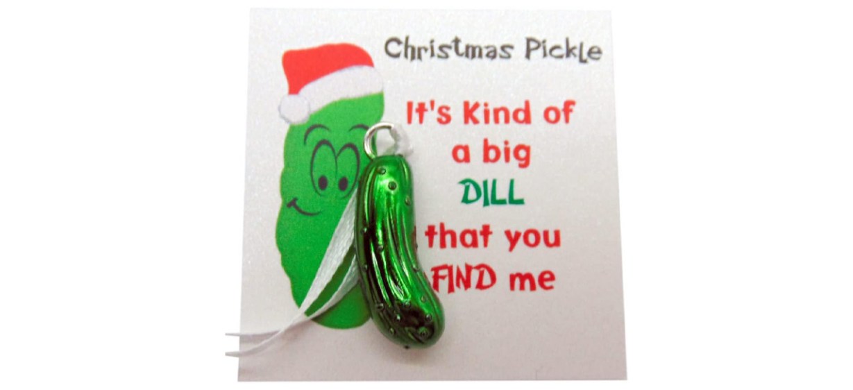 Best Westmon Works Little Glass Gherkin Pickle Ornament