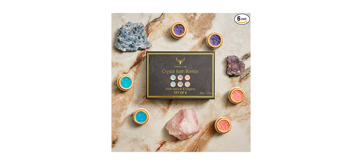 Best ComfyCozy Crystal Bath Bombs Luxury Gift Set