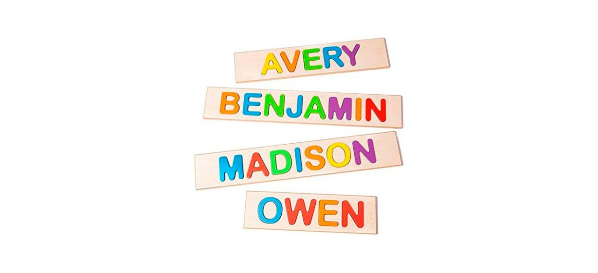 Best Fat Brain Toys Wooden Personalized Name Puzzle Best Fat Brain Toys Wooden Personalized Name Puzzle