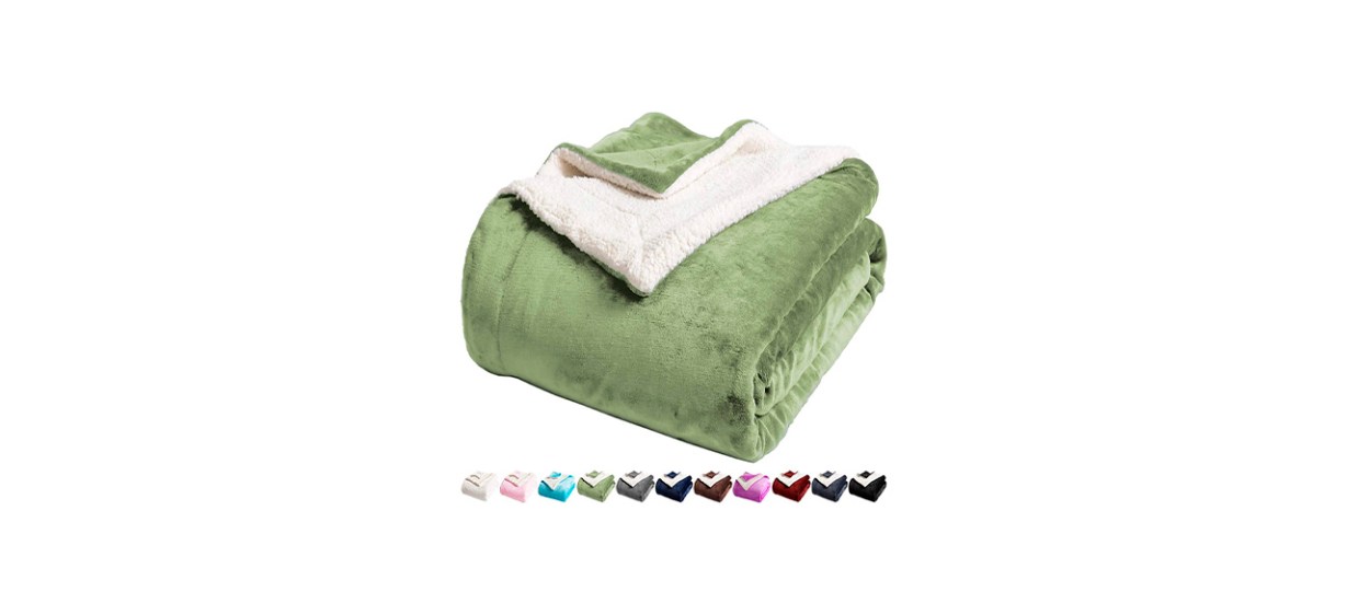 Best LBRO2M Sherpa Fleece Bed Blanket