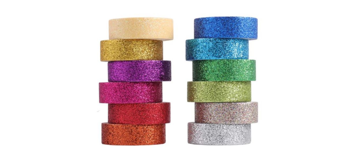 Best Tesuivra Glitter Washi Tape Set