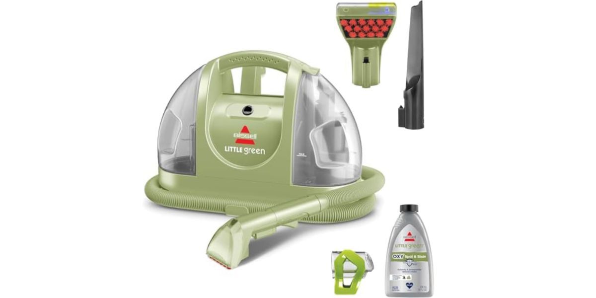 BISSELL Little Green Multi-Purpose Portable Carpet and Upholstery Cleaner BISSELL Little Green Multi-Purpose Portable Carpet and Upholstery Cleaner