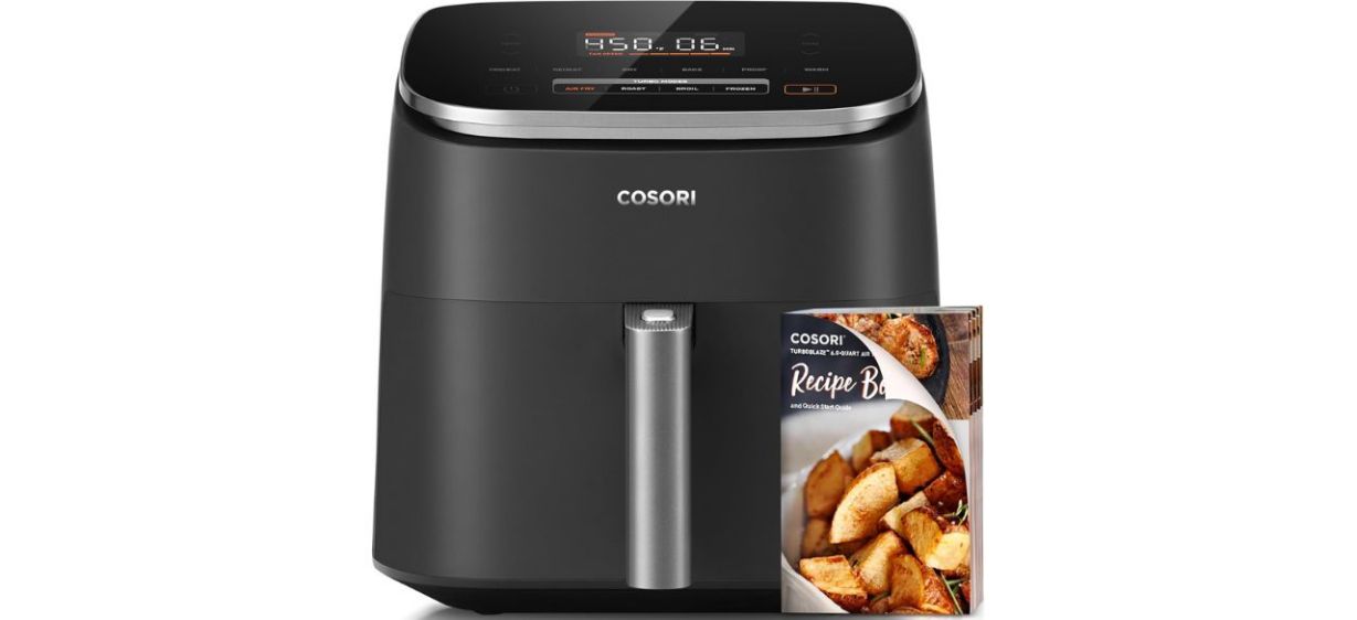 Cosori 9-in-1 Air Fryer on white back Cosori 9-in-1 Air Fryer on white back