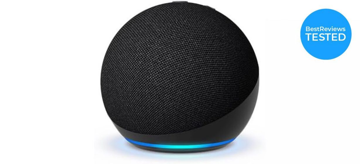 Amazon Echo Dot (Fifth Generation) on white background Amazon Echo Dot (Fifth Generation) on white background