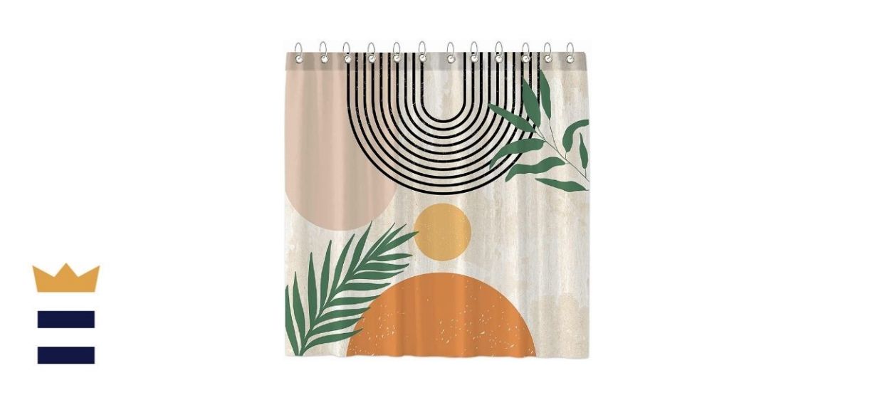 Funnytree Mid-Century Shower Curtain Set