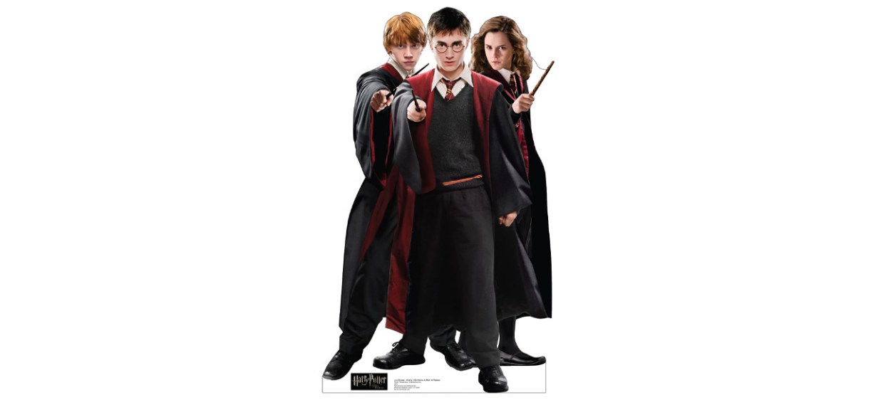 Best Cardboard People Harry, Hermione &amp; Ron in Robes