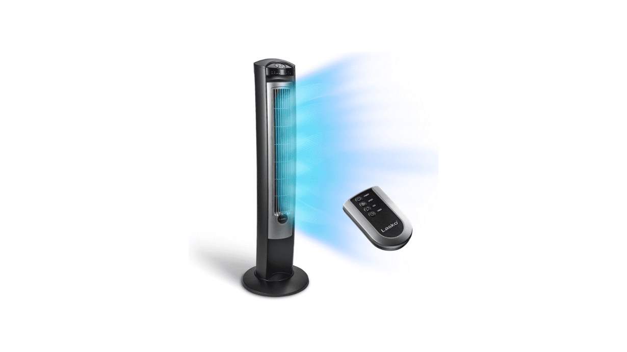 Lasko Oscillating Tower Fan, Remote Control  Lasko Oscillating Tower Fan, Remote Control