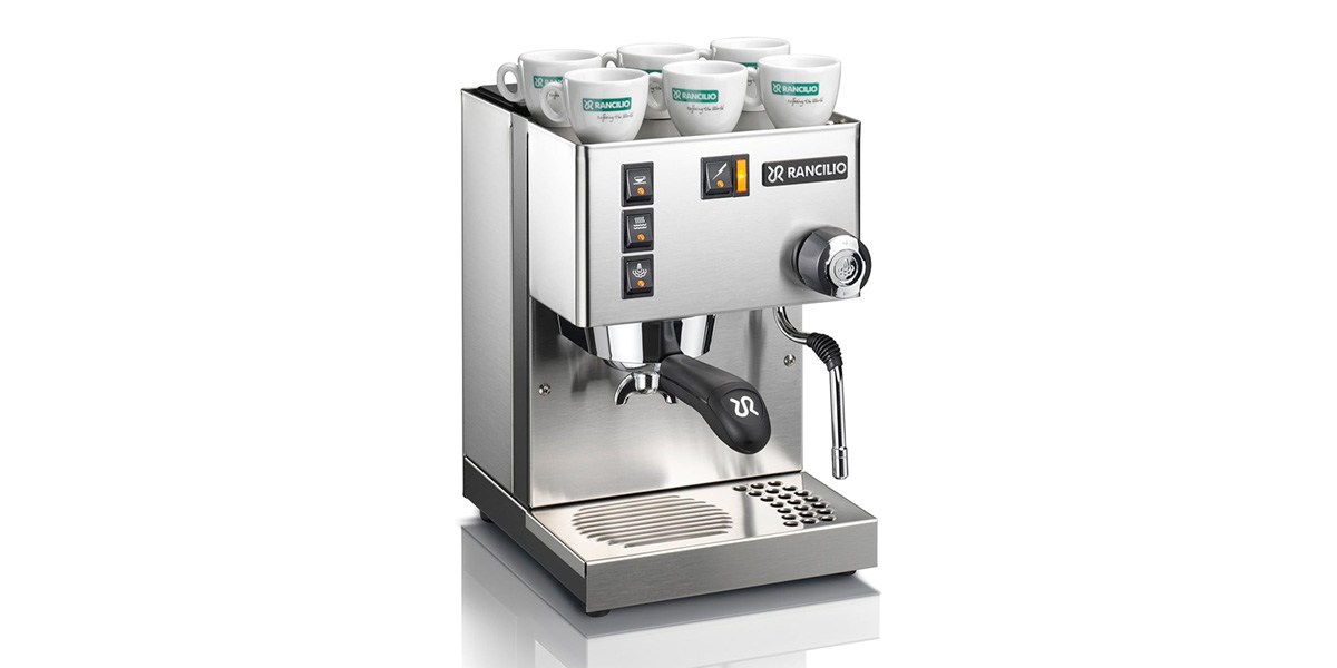 Rancilio Silvia Espresso Machine on white background