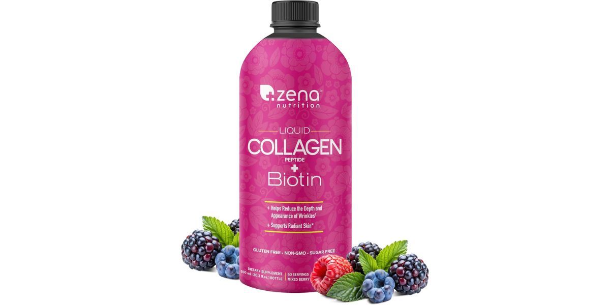  Zena Nutrition Liquid Collagen Peptide + Biotin