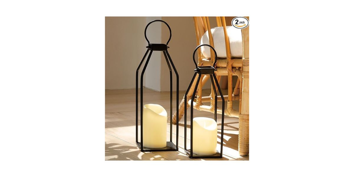 Perfnique Modern Farmhouse Lantern Decor