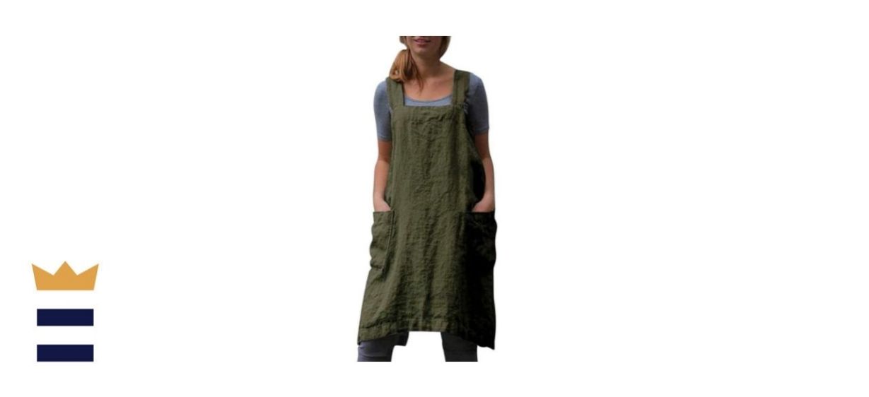 Vlzufe Cross Back Pinafore Apron