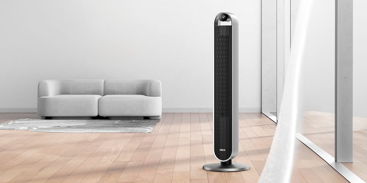 Dreo Pilot Max S on hard flooring in living room Dreo Pilot Max S on hard flooring in living room