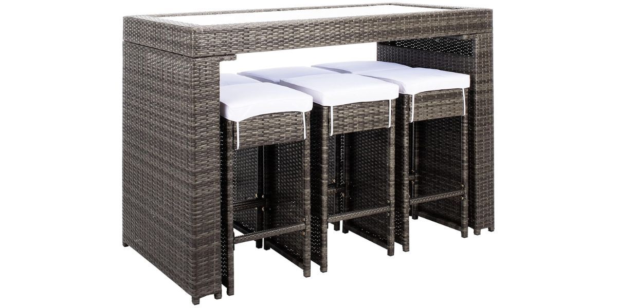 Best Safavieh 7-Piece Outdoor Living Horus Dining Set