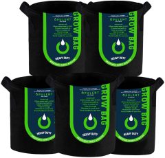 OPULENT SYSTEMS 5-Pack 5 Gallon Grow Bags