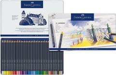 Faber-Castell Goldfaber Wood-Cased Colored Pencils, Tin of 48