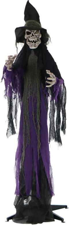 Haunted Hill Farm Life-Size Skeleton Witch Prop