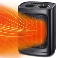 R.W. Flame Small Electric Ceramic Space Heater