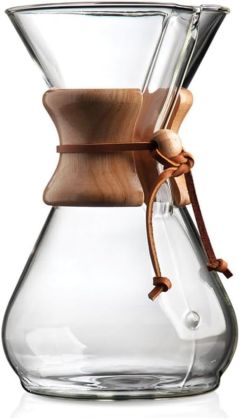 Chemex Pour-Over Glass Coffeemaker - Classic Series - 8-Cup