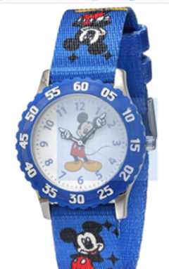 Disney Mickey Mouse Stainless Steel Time Teacher Watch