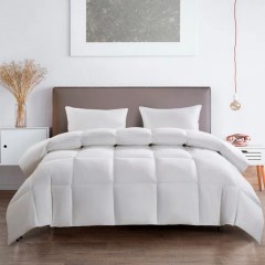 Serta Super Soft 233 Thread Count White Goose Feather and Down Comforter