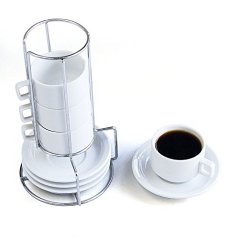 Harold Import Company 9-Piece Stackable Espresso Coffee Set