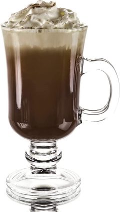 Red Co. Original Footed Clear Glass Irish Coffee Mug