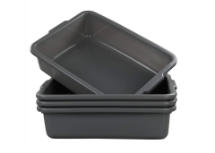 Eagrye 4-Pack Bus Tubs, Commercial Tote Box