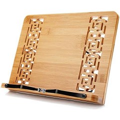 Wishacc XL Bamboo Cookbook Holder
