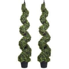 Wofair Artificial Spiral Topiary Trees
