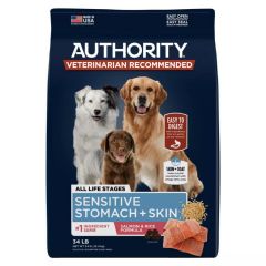 Authority Sensitive Stomach & Skin All Life Stages Dry Dog Food