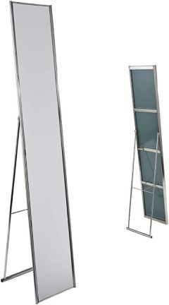 Adesso Alice Floor Mirror in Steel