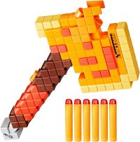 Nerf Minecraft Firebrand Dart Blasting Axe