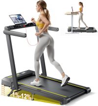 TOPUTURE Walking Pad Treadmill with 12% Incline