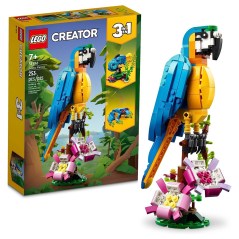 LEGO Creator 3-in-1 Exotic Parrot Building Toy Set