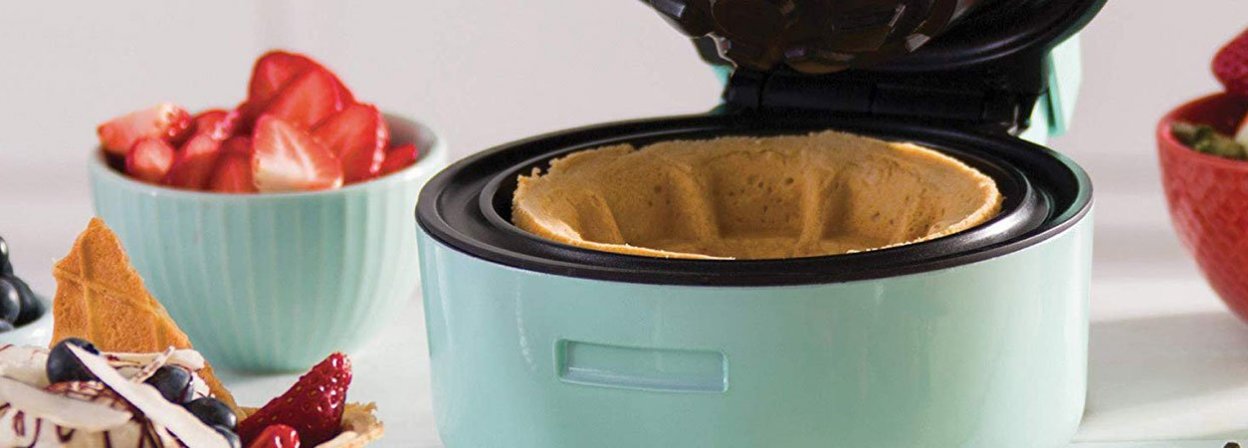 How to make a Waffle Bowl - DASH Mini Waffle Bowl Maker 