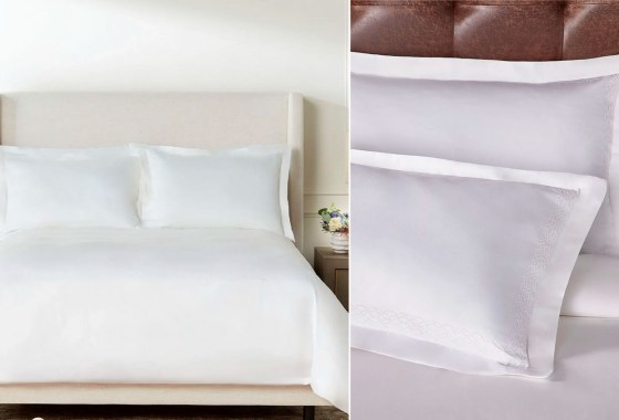 You can actually buy fancy hotel pillows and bedding to get that perfect vacation sleep at home