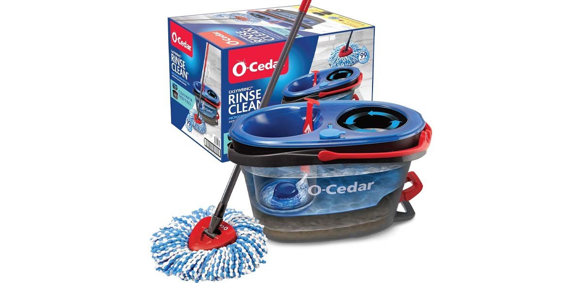 O-Cedar RinseClean Spin Mop &amp; Bucket System