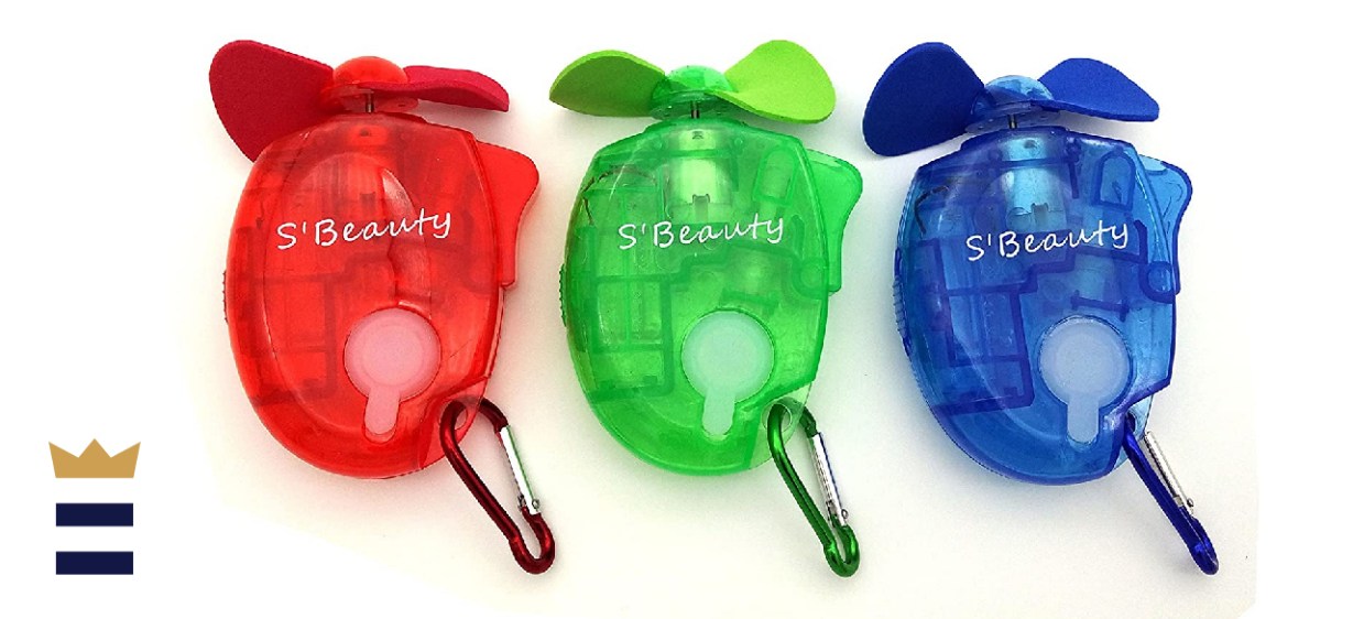 S'Beauty Portable Carabiner Water Misting Fan