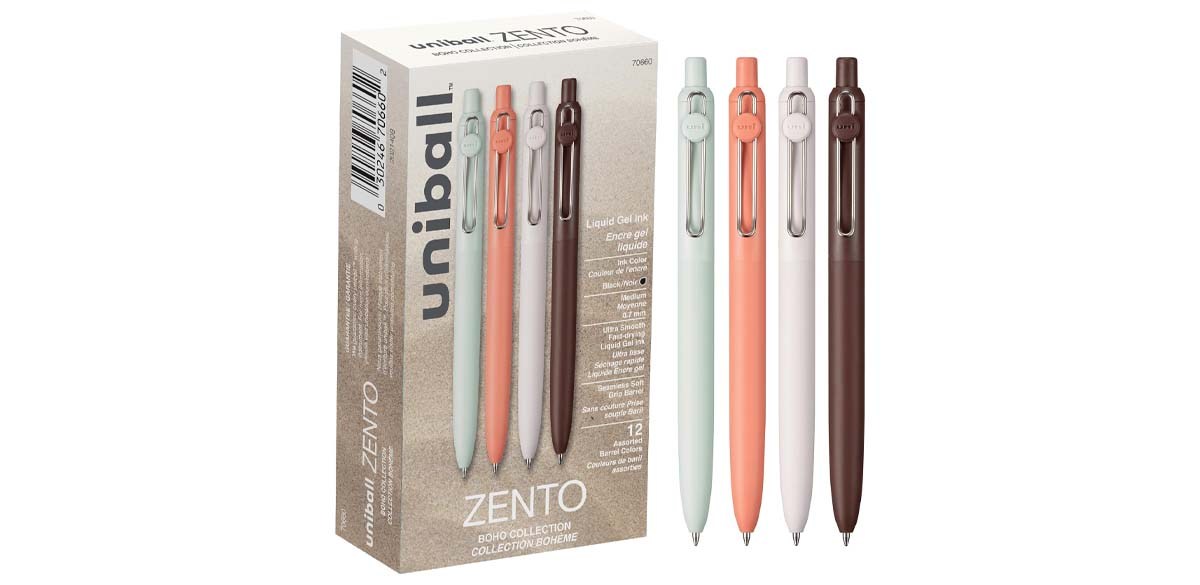 uniball Zento Liquid Gel Ink Retractable Pens