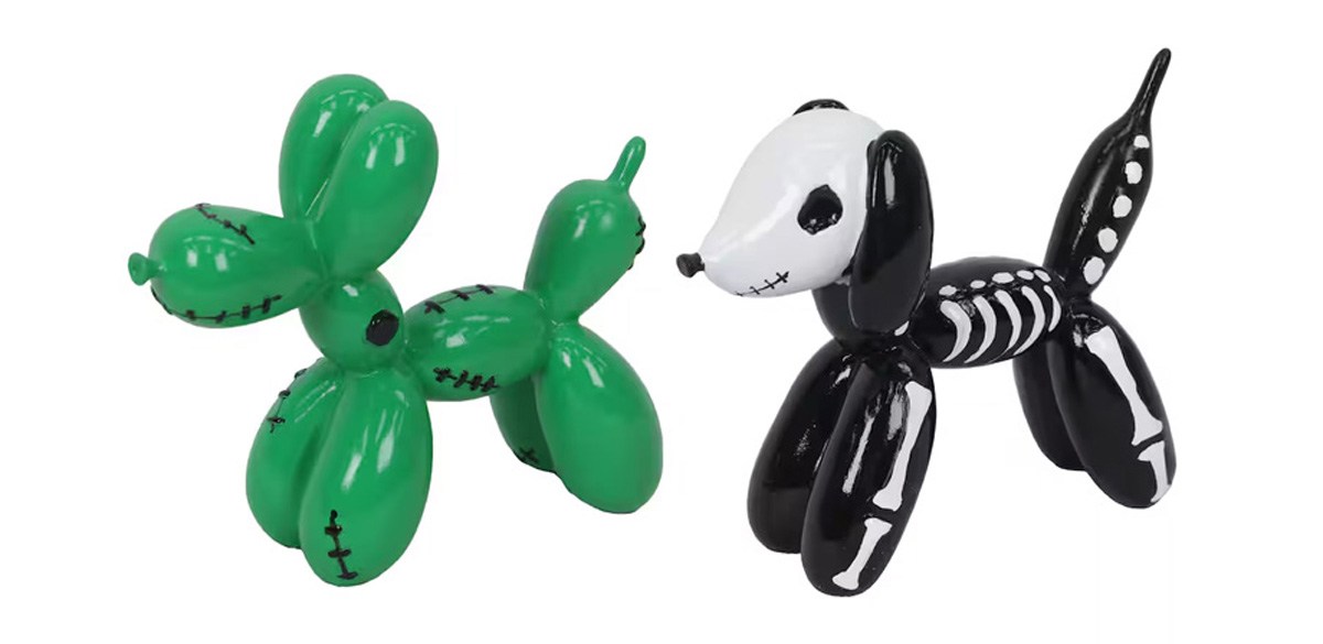 Assorted 6-inch Spooky Balloon Dog Tabletop Décor