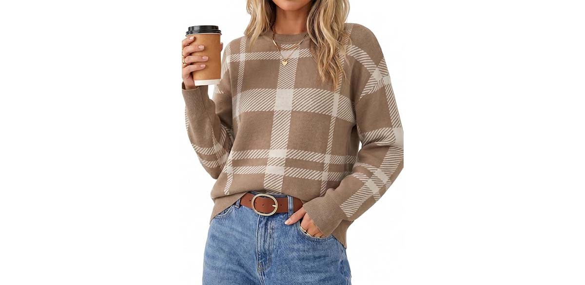 Arach&amp;Cloz Women's Color Block Pullover Sweater