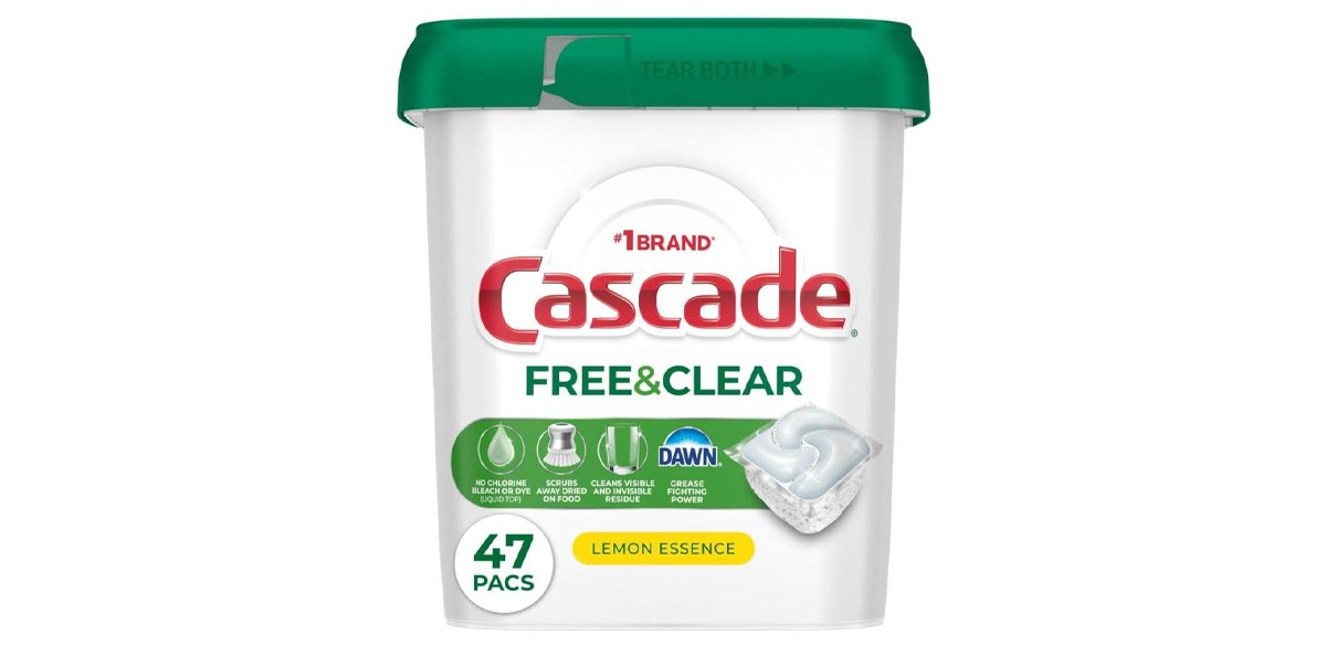 Cascade Free &amp; Clear Dishwasher Pods