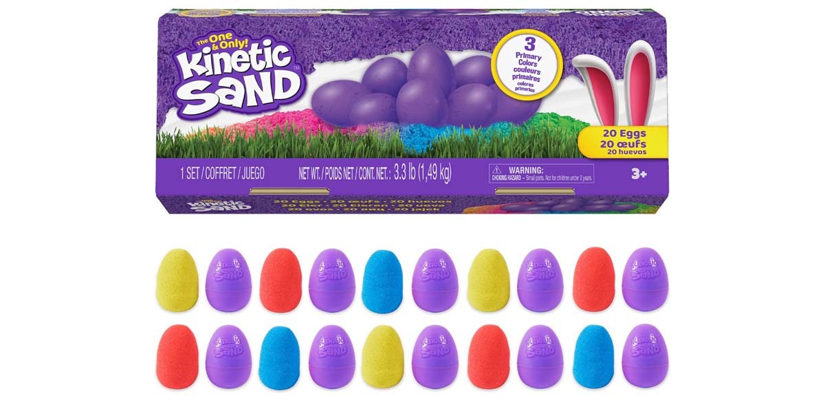 Kinetic Sand 20-Pack Eggs Easter Basket Stuffers