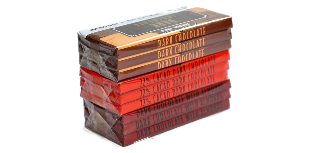 Trader Joe's Belgian Dark Chocolate Bars 3 Variety Pack